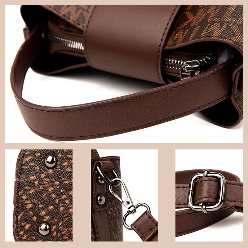 Stilfuld buckettaske til kvinder med alsidig PULining 4