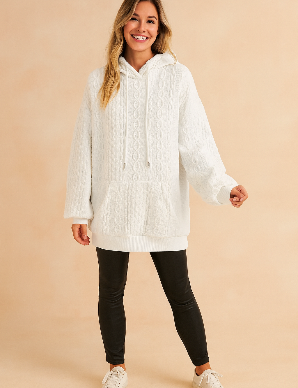 Stilfuld hættetrøje til kvinder 0