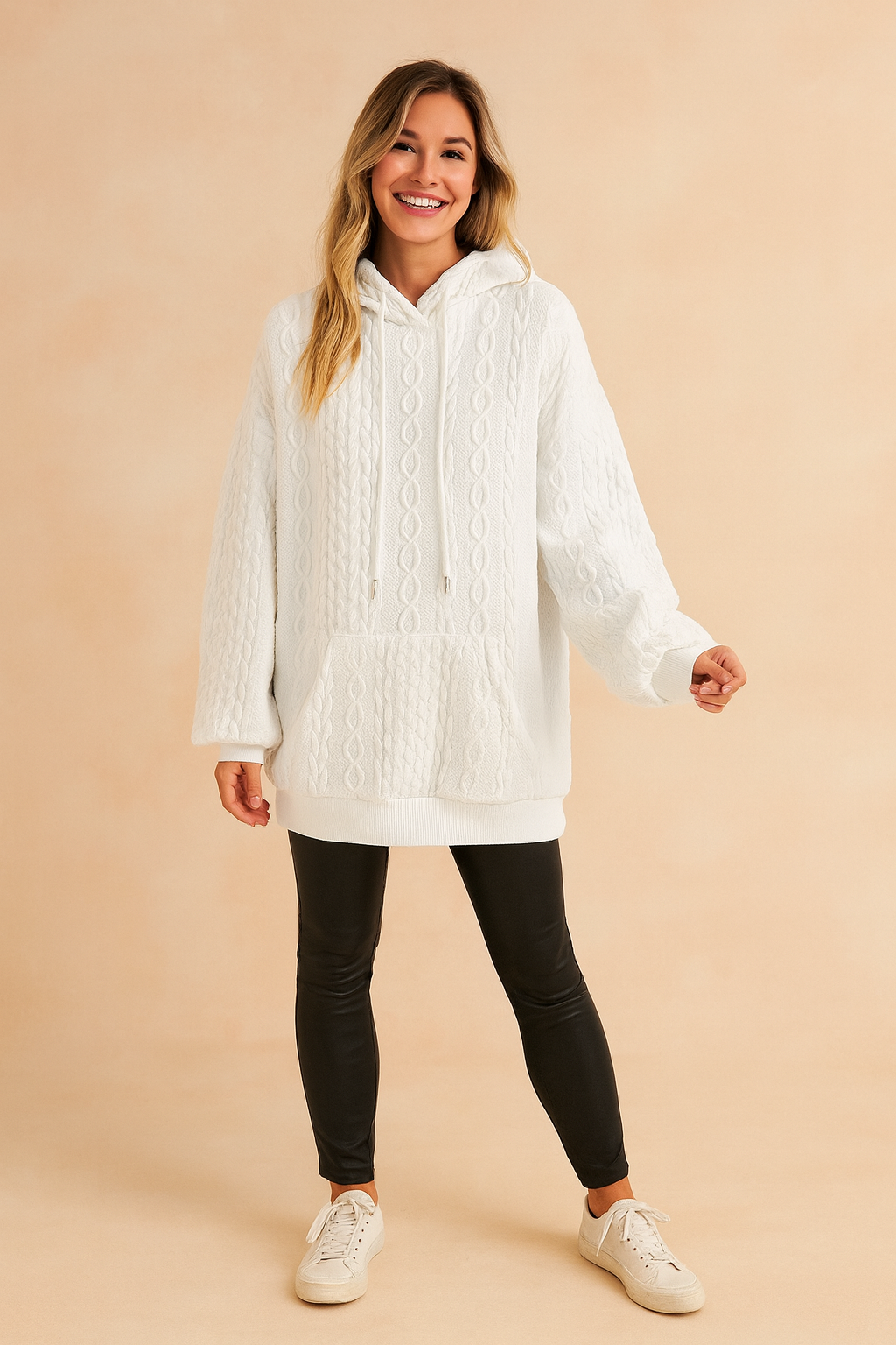 Stilfuld hættetrøje til kvinder 0