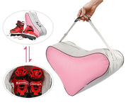 Stilfuld rulleskøjtetaske – åndbar inline- og skøjtetaske med justerbar skulderrem 7