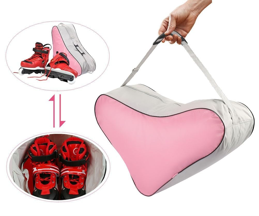 Stilfuld rulleskøjtetaske – åndbar inline- og skøjtetaske med justerbar skulderrem 7