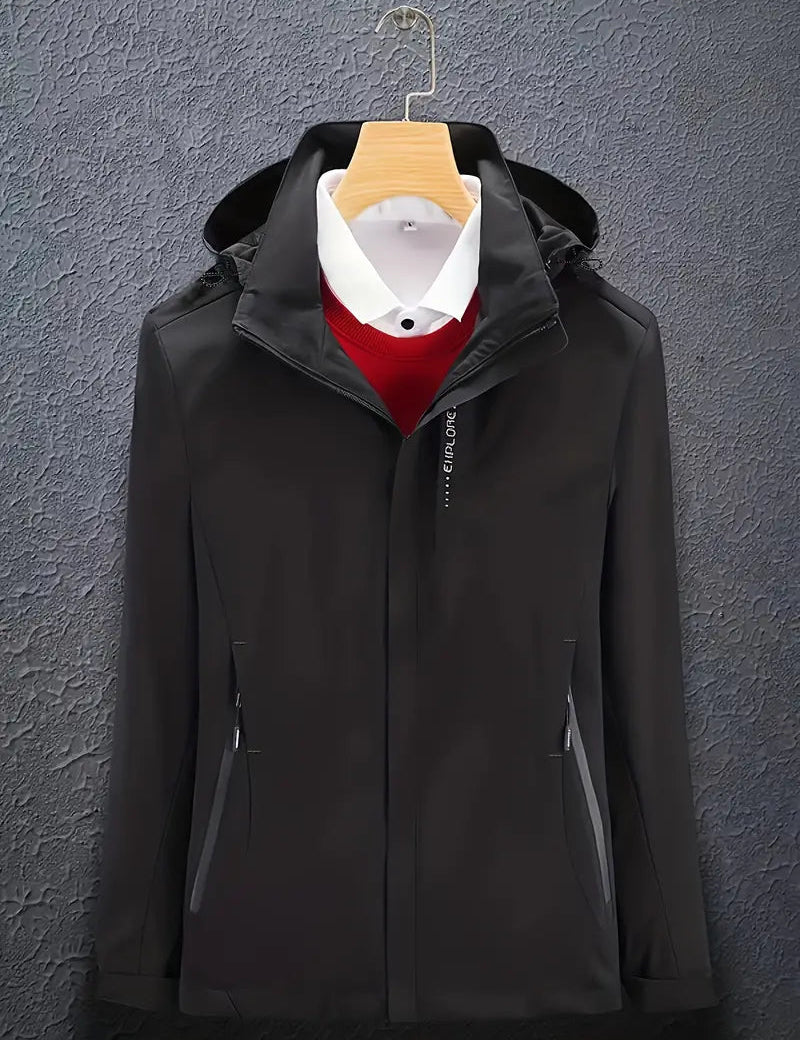 Stilfuld skijakke med hætte til kvinder | Lange ærmer 0