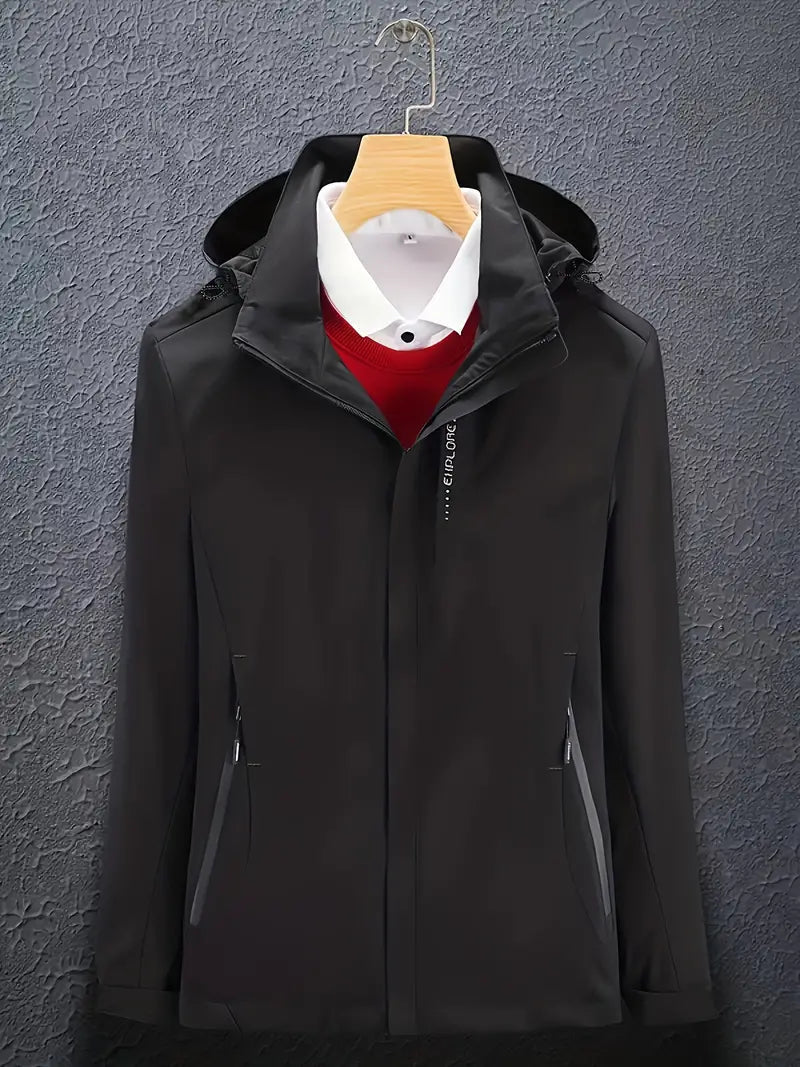 Stilfuld skijakke med hætte til kvinder | Lange ærmer 0