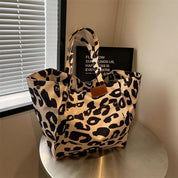 Stilfuld skuldertaske med leopardprint til kvinder, moderigtigt design 0