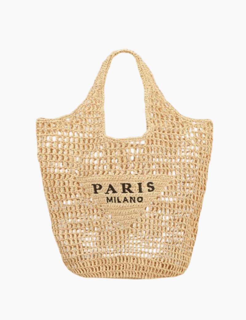 Stilfuld strandtaske til kvinder, håndlavet med strå og boho-design 0