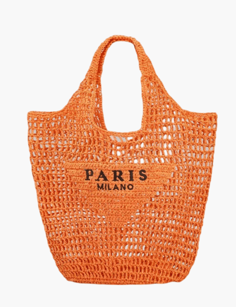 Stilfuld strandtaske til kvinder, håndlavet med strå og boho-design 5