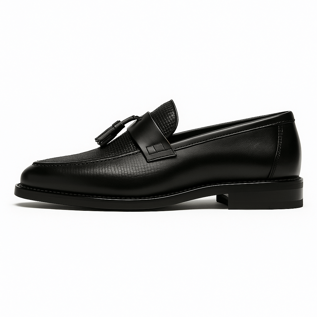 Stilfulde slip-on loafers til mænd i vævet design 1