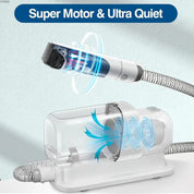 Støjsvag hundetrimmer med komplet kæledyrshårklipper og børstesæt | Stor kapacitet på 77,7 oz 3