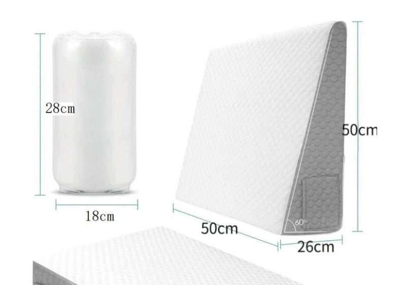 Stor trekantet kilepude | Justerbar skumpude til sure opstød, rygsmerter og genoptræning efter operation 2