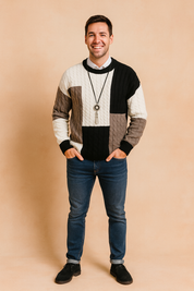 Sylwin | Klassisk sweater med rund hals 1