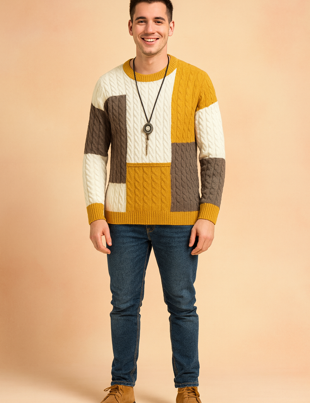 Sylwin | Klassisk sweater med rund hals 2