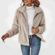 Charlotte | Luxe Lang Fleece Jakke til Vinterdage