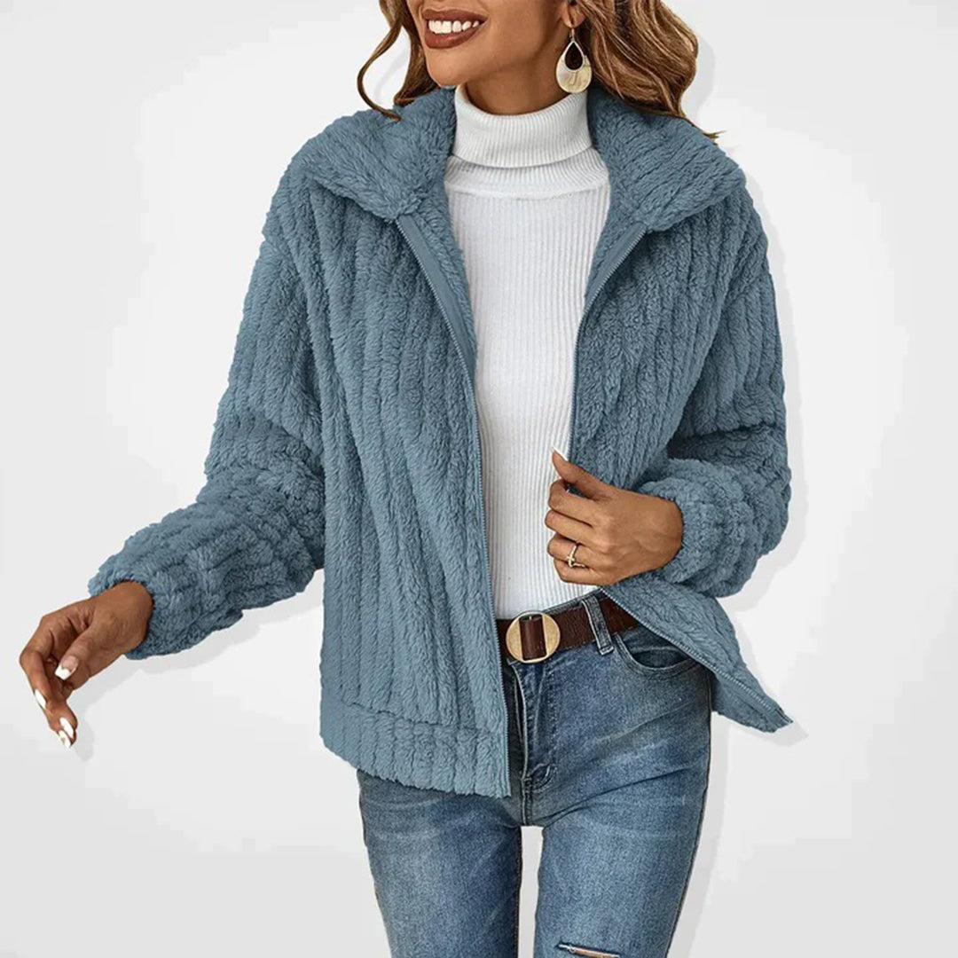 Charlotte | Luxe Lang Fleece Jakke til Vinterdage