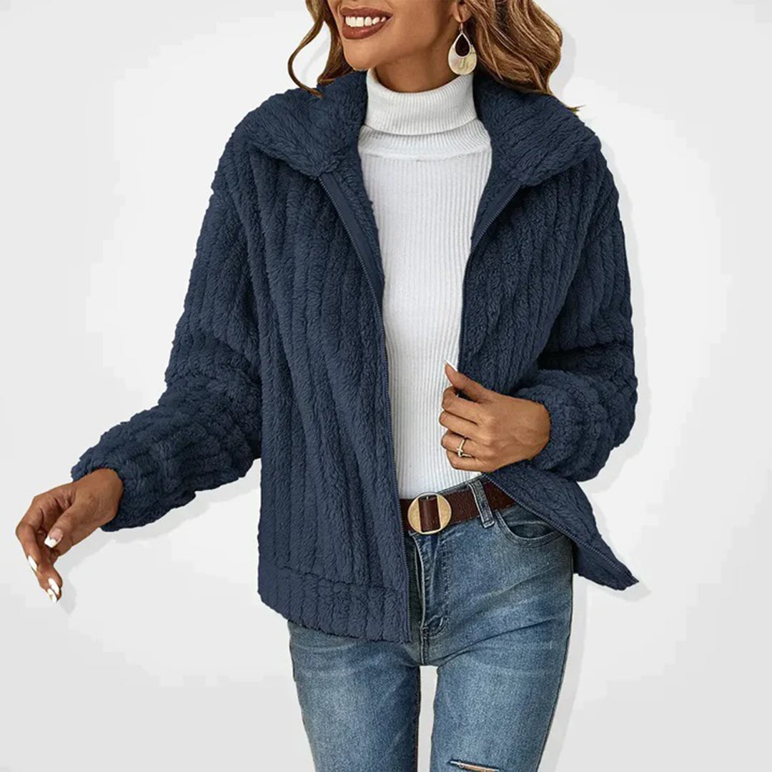 Charlotte | Luxe Lang Fleece Jakke til Vinterdage