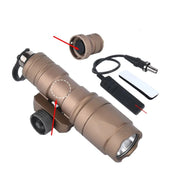 Taktisk lommelygte med dobbeltfunktionsfjernbetjeningsafbryder - Jagtlygte med AXON dobbeltfjernbetjeningsafbryder, M300 M600 passer til 20 mm skinner til airsoft-professionelle 4