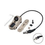 Taktisk lommelygte med dobbeltfunktionsfjernbetjeningsafbryder - Jagtlygte med AXON dobbeltfjernbetjeningsafbryder, M300 M600 passer til 20 mm skinner til airsoft-professionelle 5