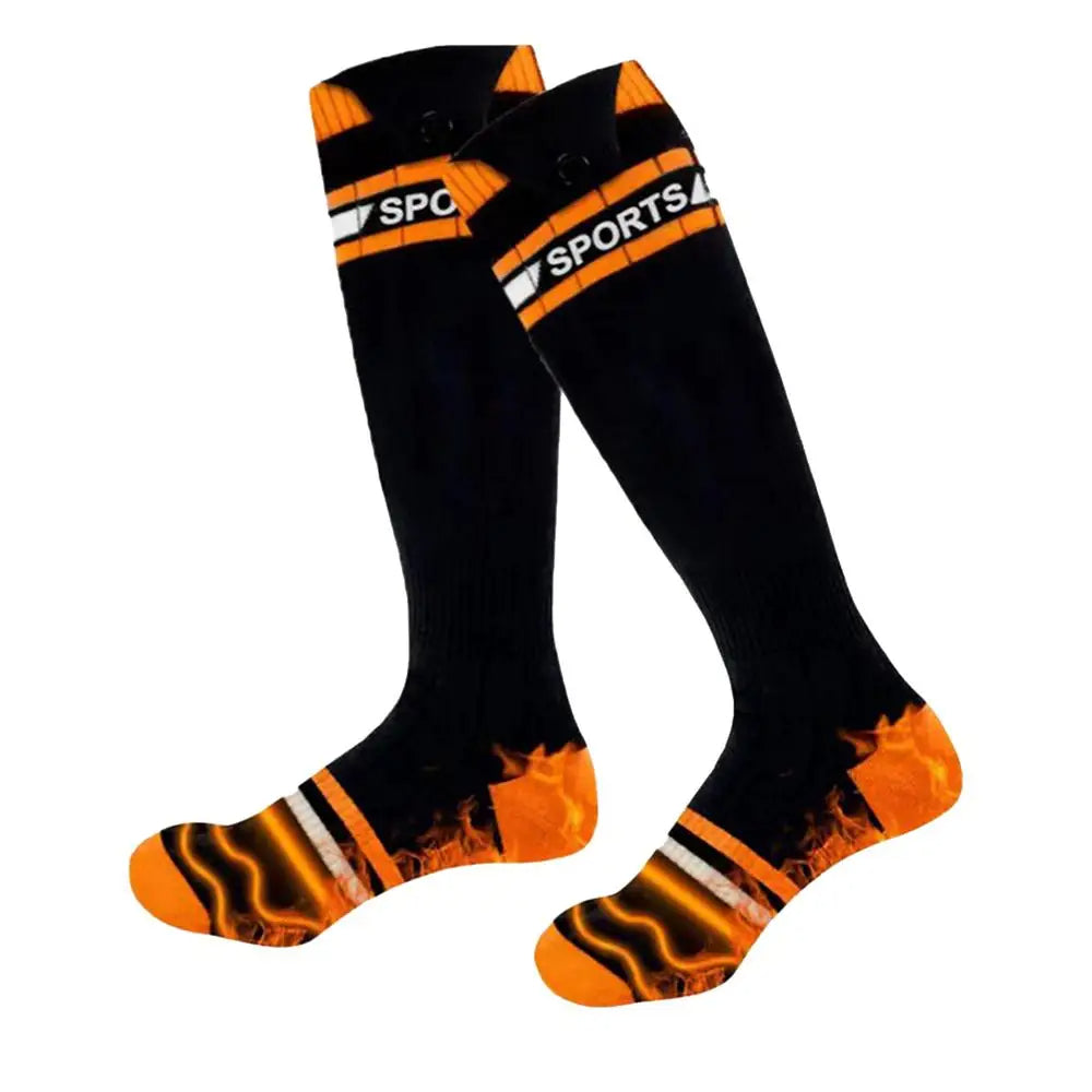 Termiske elektriske opvarmede sokker - genopladelige og batteridrevne termiske sokker med 3 indstillinger til udendørs komfort 0