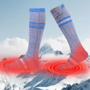 Termiske elektriske opvarmede sokker - genopladelige og batteridrevne termiske sokker med 3 indstillinger til udendørs komfort 4