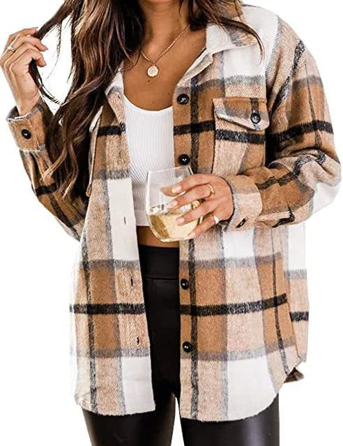 Ternet varm damejakke | Langærmet 0