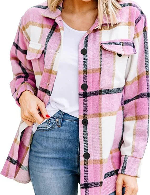 Ternet varm damejakke | Langærmet 1