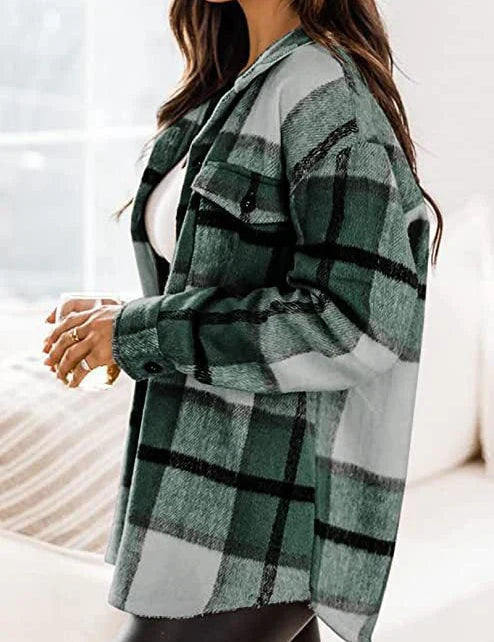 Ternet varm damejakke | Langærmet 3