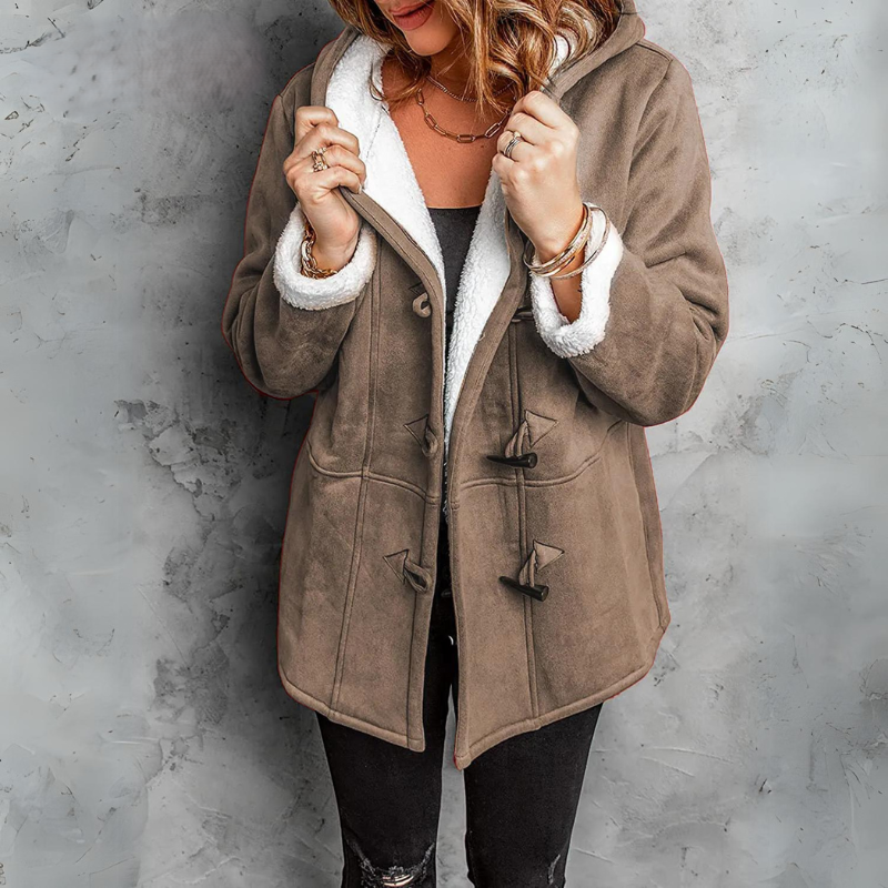 Amalie | Elegant Damejakke med Varme Knapper
