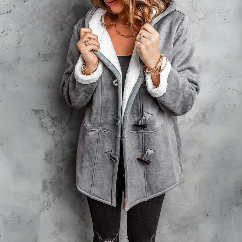 Amalie | Elegant Damejakke med Varme Knapper