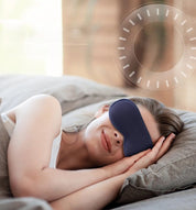 Trådløs opvarmet øjenmassageapparat med tre niveauer af varm kompress – Vibrerende sovemaske til mørke rande, øjenbelastning og træthedslindring 2