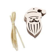 Træ juletræshængende vedhæng sæt 10