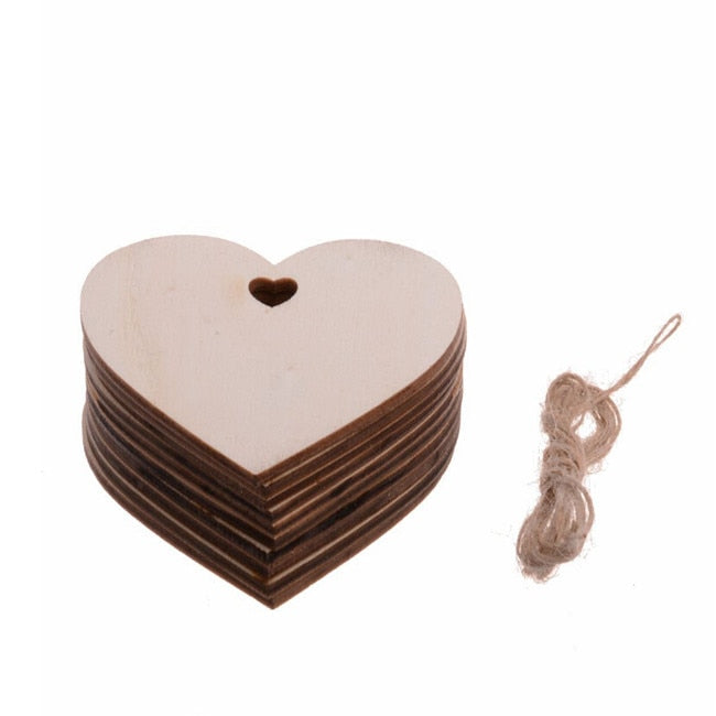 Træ juletræshængende vedhæng sæt 2