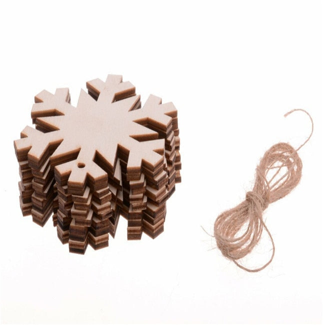 Træ juletræshængende vedhæng sæt 3