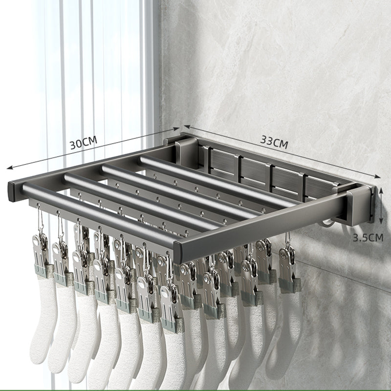 Tredobbelt tørrestativ – Stor vasketøjsorganisator med stænger, klemmer til bukser, håndklæder, handsker; Pladsbesparende design til indendørs eller udendørs tørring 6