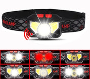 USB genopladelig LED-pandelampe – lys sensoraktiveret pandelampe til fiskeri, vandreture, nødsøgning eller campingeventyr 6