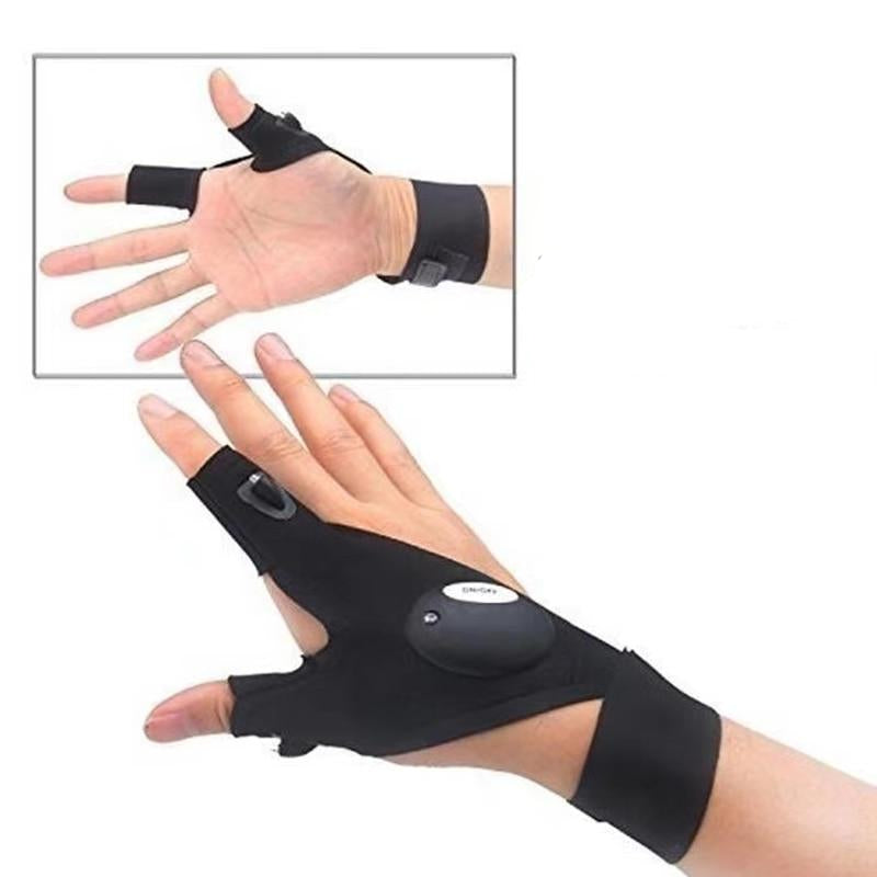 Udendørs LED-lommelygtehandske, campingfiskeritilbehør, gaver til mænd, far, mand, ham 6