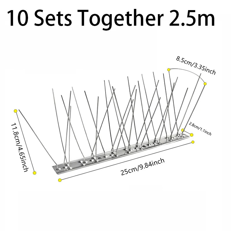 Udendørs fugleafskrækker i rustfrit stål 5