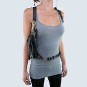 Unisex gotisk hoftetaske med kraniedesign i slidstærkt stof 1