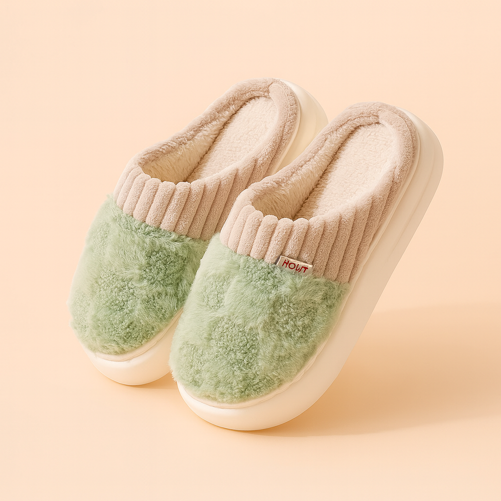 Unisex ternede hjemmesko | Varme, komfortable og skridsikre hjemmesko til vinteren 4