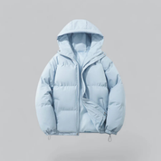 Unisex vinter klassisk dunjakke med lynlås | Hætte 7