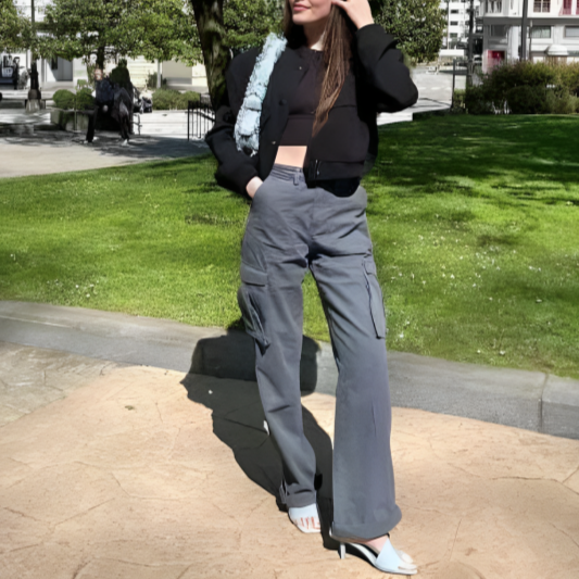 Mika | Trendy Justerbar Cargo Bukser til et Stilfuldt Look
