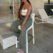 Mika | Trendy Justerbar Cargo Bukser til et Stilfuldt Look