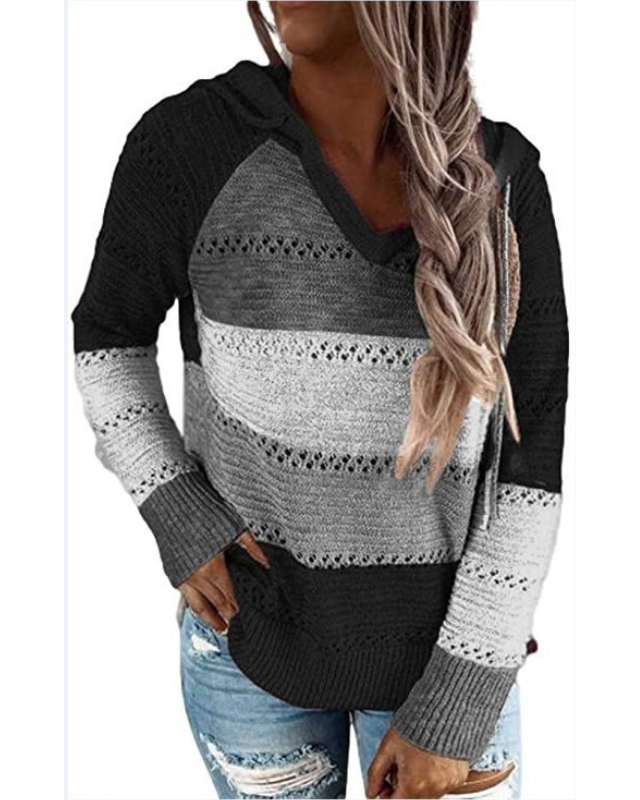 Myla | Casual Efterårs Hoodie med Stilfulde Striber til Damer
