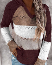 Myla | Casual Efterårs Hoodie med Stilfulde Striber til Damer