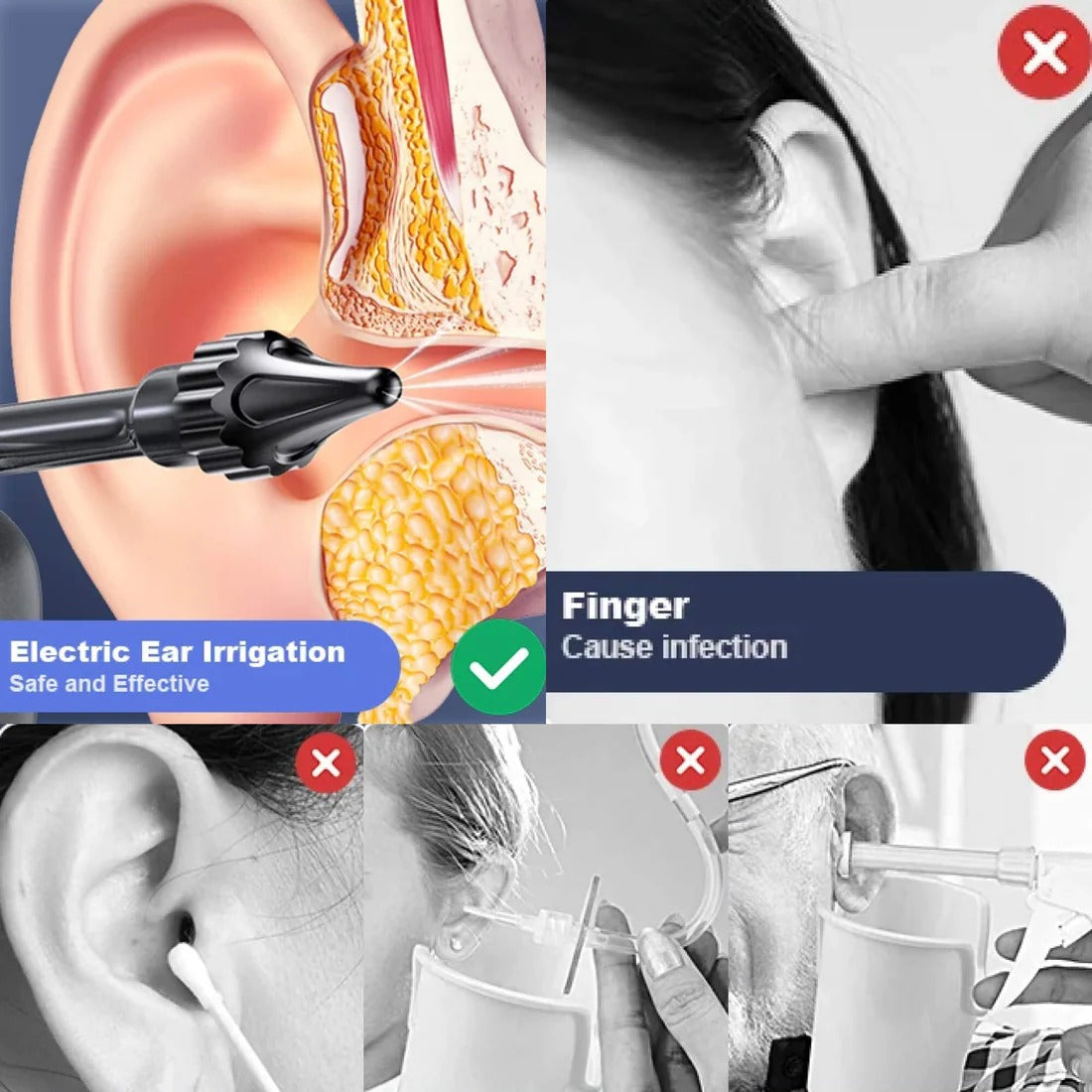 Værktøj til ørerengøring og skylning 1