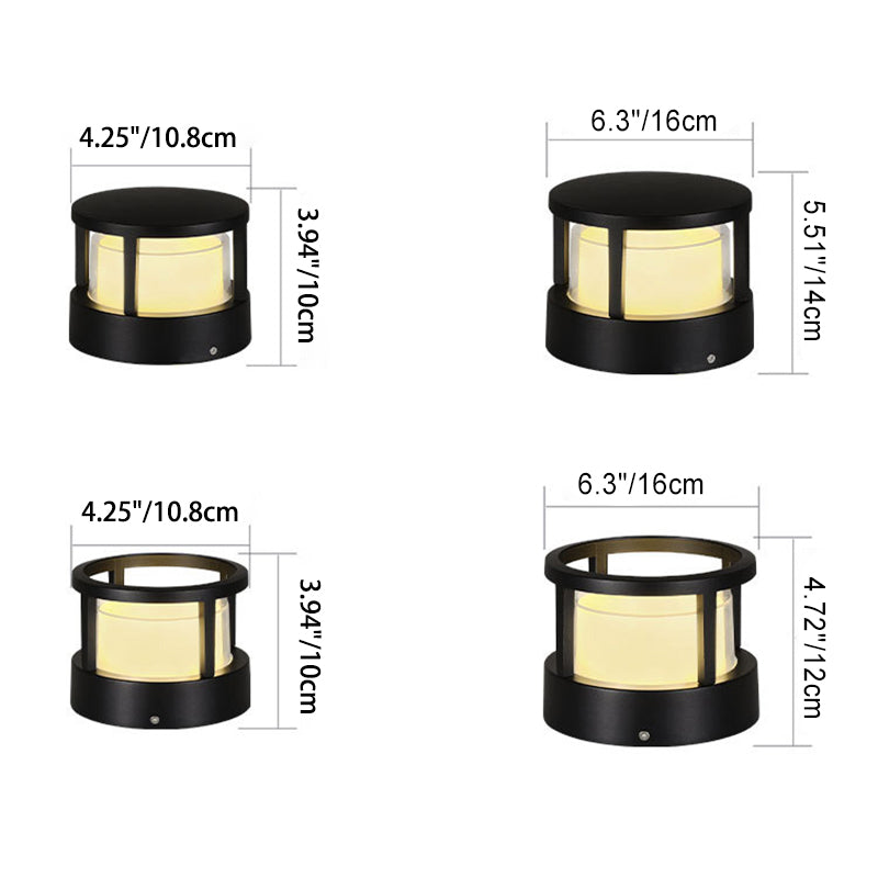 Vandtæt Aluminium LED Lampe Udendørs Græsplænelandskabslys – Sort, 7W, 700lm, Energibesparende Belysning 4