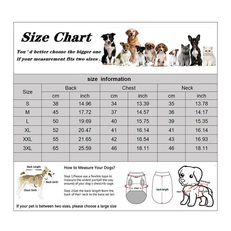 Vandtæt vinterfrakke til hunde 6