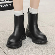 Vandtætte støvler til kvinder med mellemlang læg og skridsikker, tyk ydersål 5