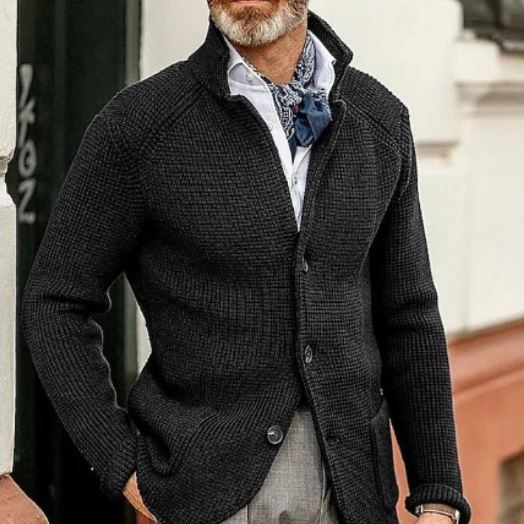 Varm herrecardigan | Knapper 1