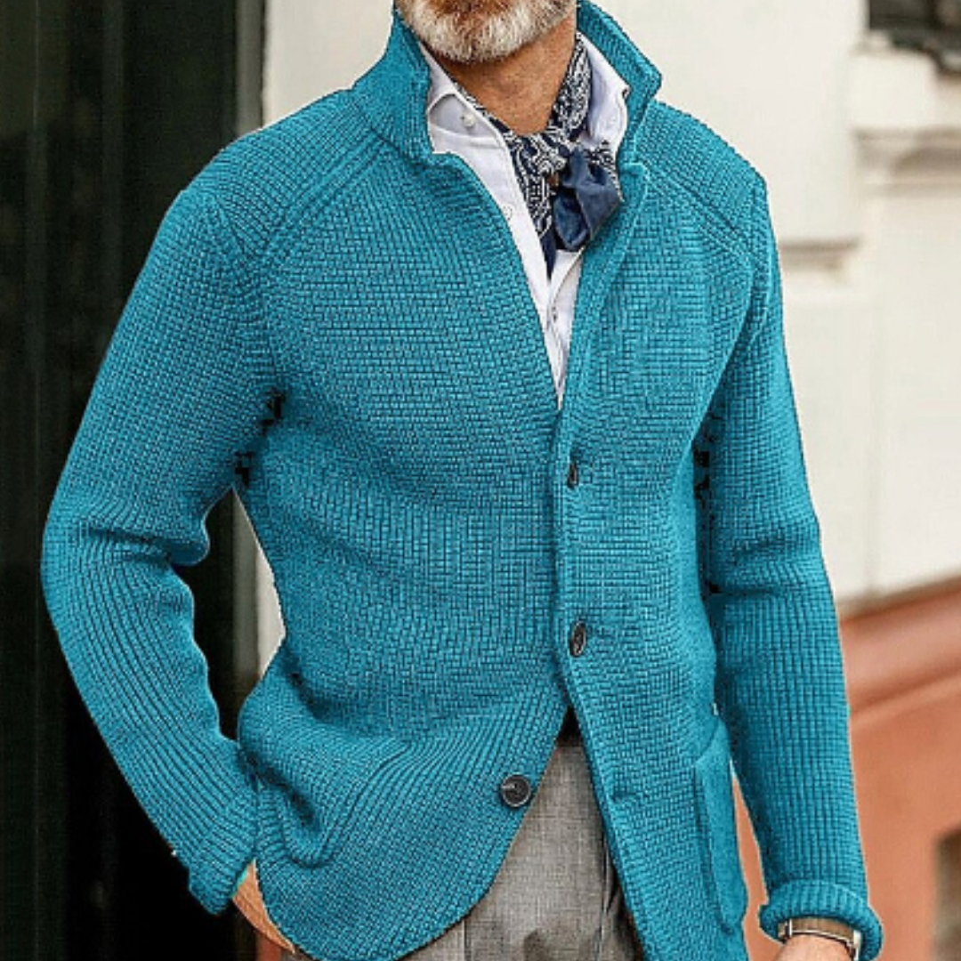 Varm herrecardigan | Knapper 11