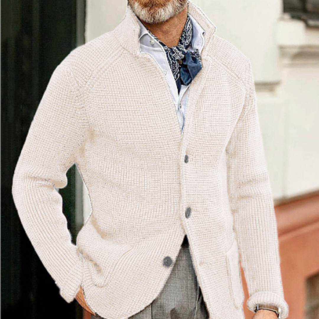 Varm herrecardigan | Knapper 2