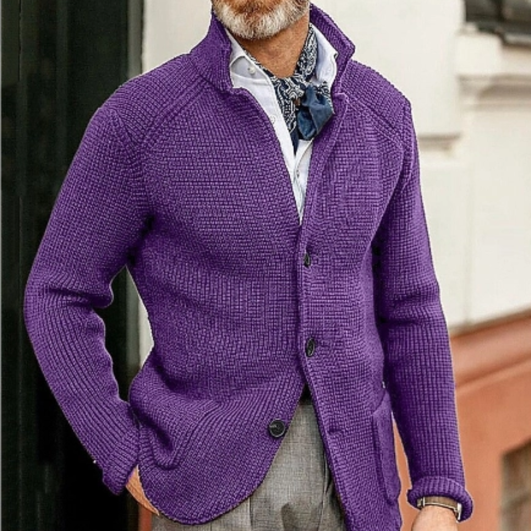 Varm herrecardigan | Knapper 5
